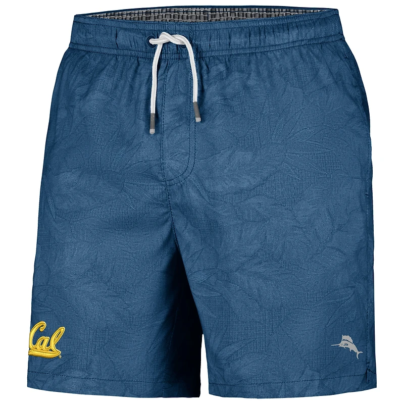 Men's Tommy Bahama Navy Cal Bears Naples Layered Leaves Swim Trunks