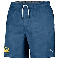 Men's Tommy Bahama Navy Cal Bears Naples Layered Leaves Swim Trunks