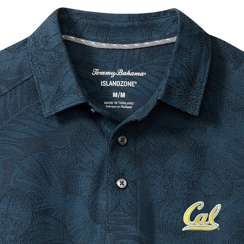 Men's Tommy Bahama Navy Cal Bears Palm Fresco Hibiscus IslandZone® Polo