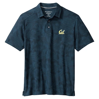 Polo Tommy Bahama bleu marine Cal Bears Palm Fresco Hibiscus IslandZone® pour homme