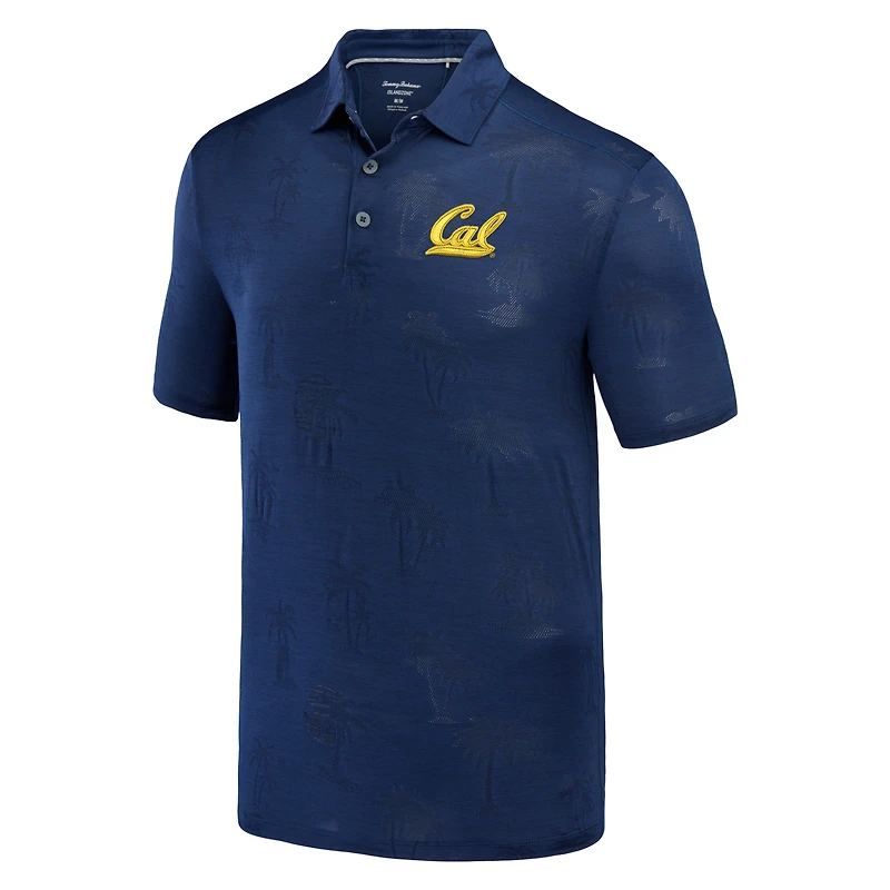 Polo Tommy Bahama bleu marine Cal Bears Sport Palm Coast Palmera IslandZone pour hommes