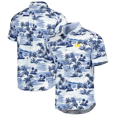 Chemise boutonnée Tommy Bahama Navy Cal Bears Tropical Horizons pour homme