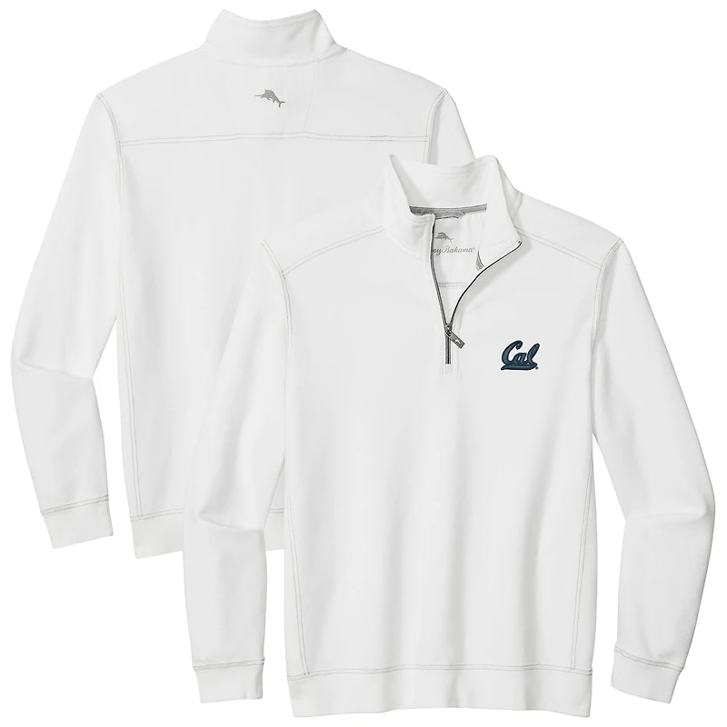 Men's Tommy Bahama White Cal Bears Montego Bay Half-Zip Jacket