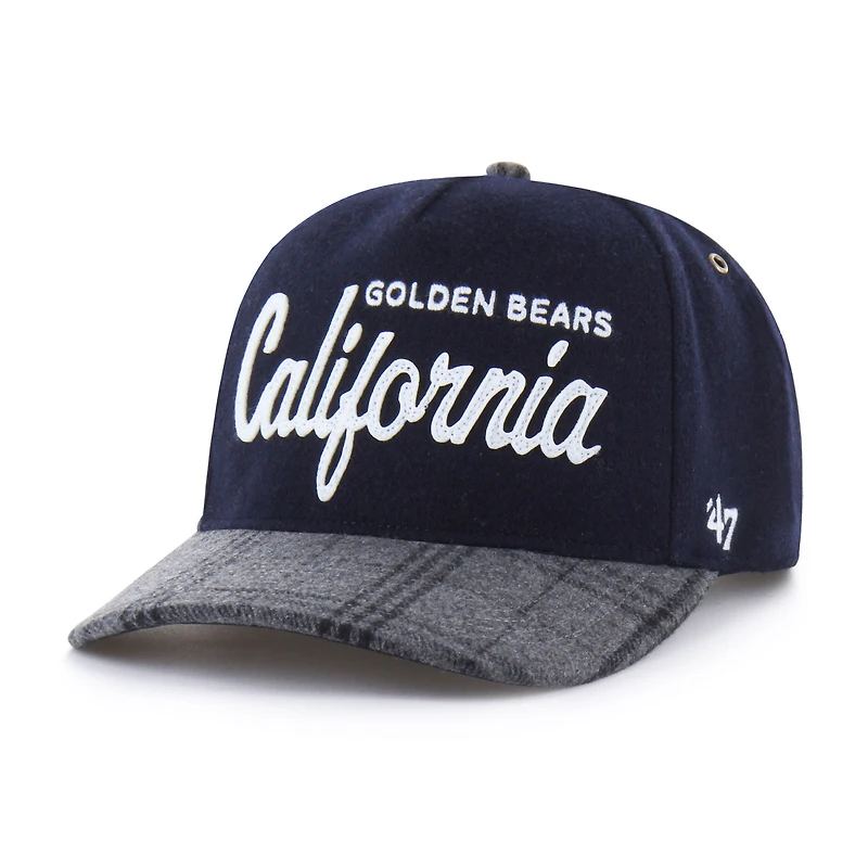 Unisex '47 Navy Cal Bears Windowpane Plaid Collection Hitch Adjustable Hat