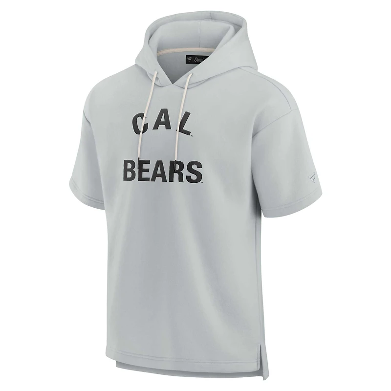 Sweat à capuche unisexe Fanatics Grey Cal Bears Elements en polaire super douce manches courtes