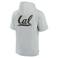 Sweat à capuche unisexe Fanatics Grey Cal Bears Elements en polaire super douce manches courtes
