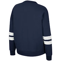 Women's Colosseum Navy Cal Bears Perfect Date Notch Neck Pullover Sweatshirt