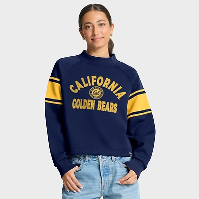 Sweat-shirt surdimensionné bleu marine Cal Bears pour femme, motif raglan, avec Hometown Premium Punt Coverage