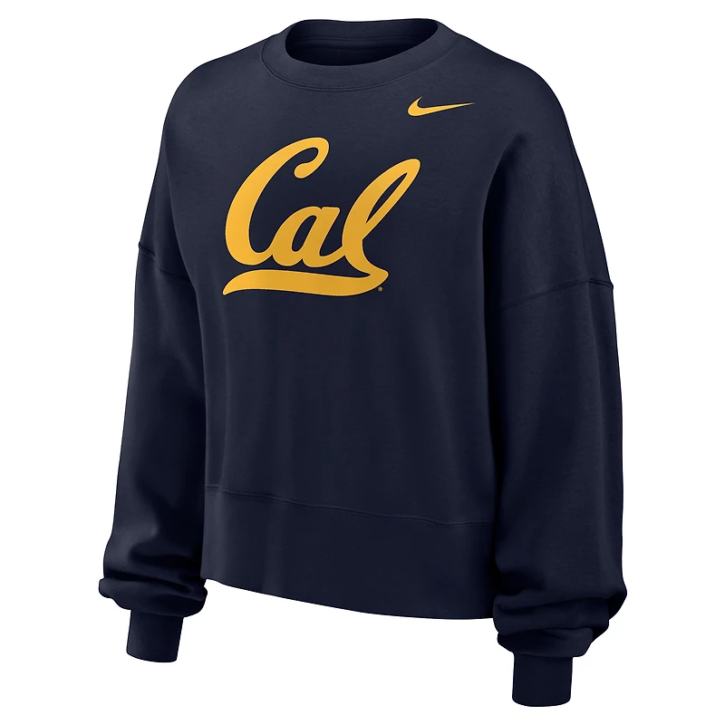 Women's Nike Navy Cal Bears Phoenix Fleece Pullover Sweatshirt