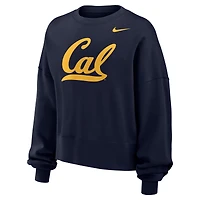 Women's Nike Navy Cal Bears Phoenix Fleece Pullover Sweatshirt