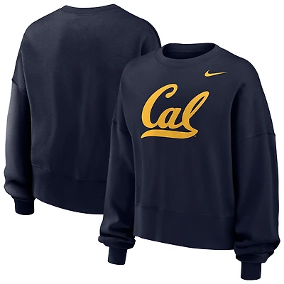 Women's Nike Navy Cal Bears Phoenix Fleece Pullover Sweatshirt