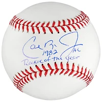 Cal Ripken Jr. Autographed Baseball with "1982 Rookie of the Year" Inscription