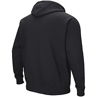 Sweat à capuche Colosseum noir pour homme, Cal State L.A. Golden Eagles, avec logo et arche.