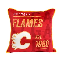 Calgary Flames 2-Pack 50" x 60" Holiday Throw Blanket and Cushion Set