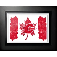 Photo encadrée Calgary Flames 2023 Fête du Canada 12" x 16"