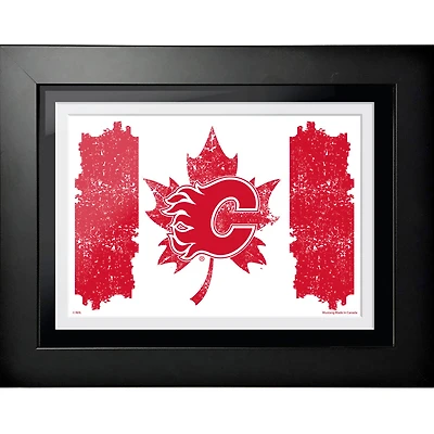 Calgary Flames 2023 Canada Day 12" x 16" Framed Photo