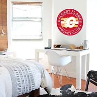 Calgary Flames 36 `` x 36 '' Team Logo Repositionable Wall - Decal