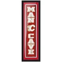 Calgary Flames 6'' x 22'' Man Cave Framed - Artwork