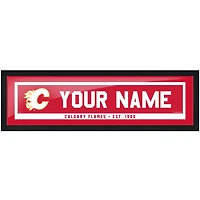 Cadre de barre de nom personnalisé Calgary Flames 6'' x 22''