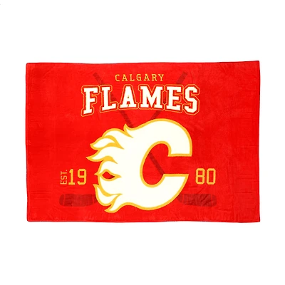 Calgary Flames 62” x 90” Jumbo Throw Blanket