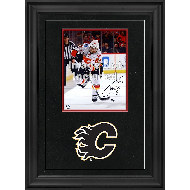 Cadre photo vertical de luxe 8'' x 10'' des Flames de Calgary avec logo de l'équipe