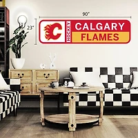 Calgary Flames 90'' x 23'' Team Logo Repositionable Wall Decal