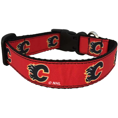 Équipe des Flames de Calgary - Collier pour chien