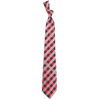 Calgary Flames Woven Poly Check Tie