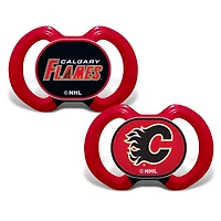Infant Calgary Flames 2-Piece Team - Pacifier Set