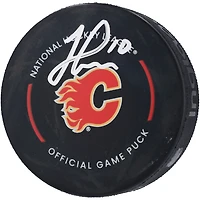 Jonathan Huberdeau Calgary Flames Autographed Official Game Puck