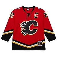 Men's Mitchell & Ness Jarome Iginla Red Calgary Flames 2003/04 Throwback Powerplay Jersey