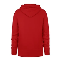 Men's '47 Red Calgary Flames Byline Headline Pullover Hoodie