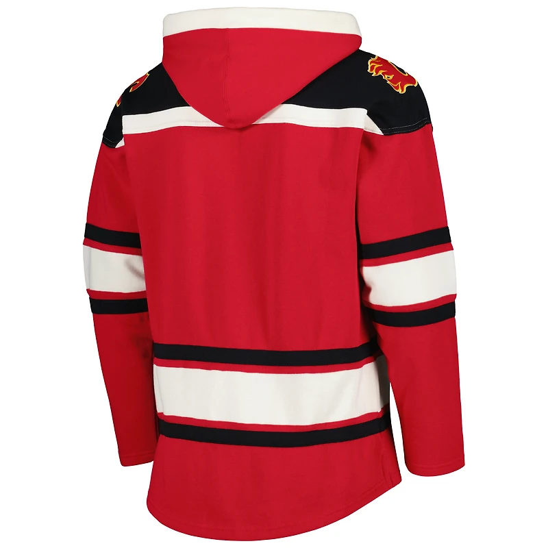 Chandail à capuchon supérieur Lacer Flames de Calgary '47 rouge pour hommes