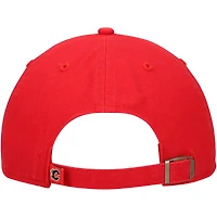 Casquette réglable '47 Red Calgary Flames Team Clean Up pour hommes
