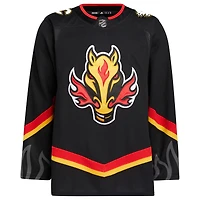 Adidas noir Calgary Flames Alternate pour hommes - Maillot authentique Primegreen
