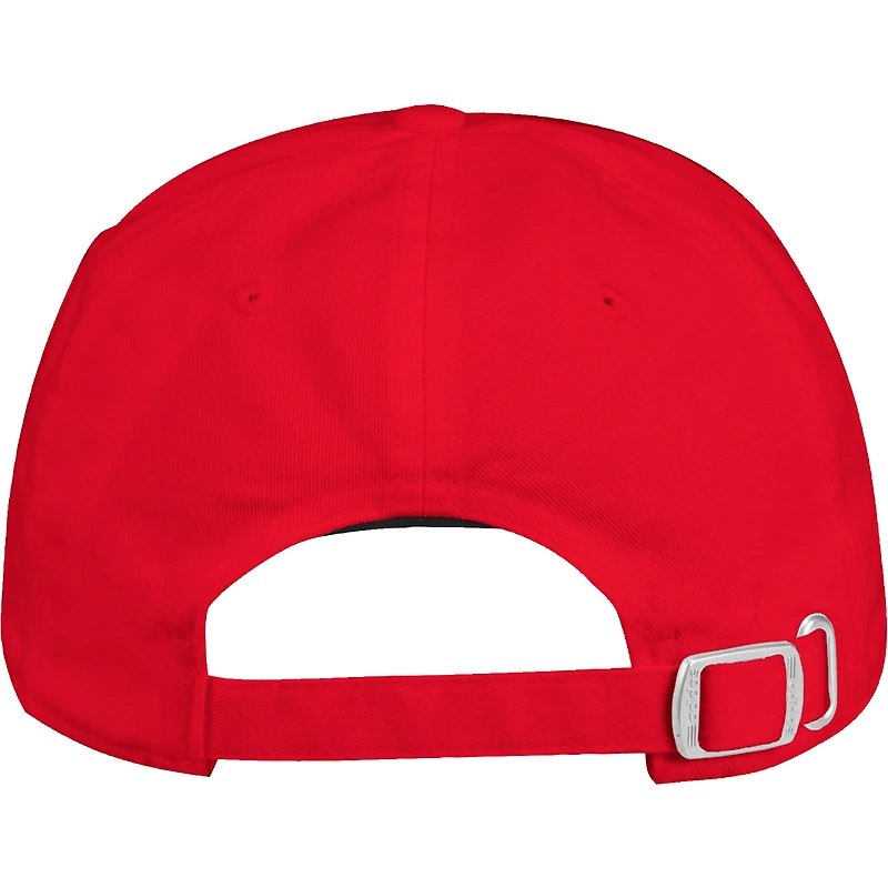 Casquette ajustable adidas Calgary Flames en coton rouge pour hommes