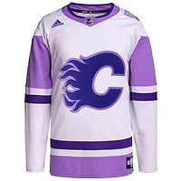 adidas Calgary Flames pour hommes - Maillot vierge authentique Primegreen