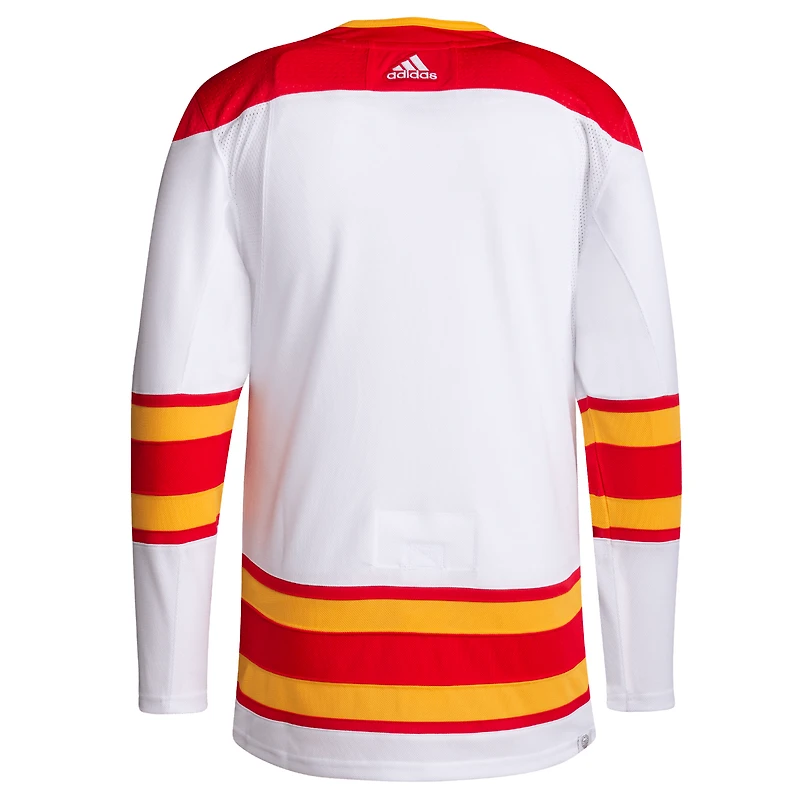 Adidas pour hommes, blanc, Flames de Calgary - Maillot authentique Primegreen