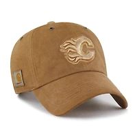 Men's Carhartt x '47 Brown Calgary Flames Dyed Clean Up Adjustable Hat