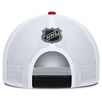 Casquette ajustable en forme de A authentique Pro Rink des Flames de Calgary pour homme, noire et blanche, Fanatics