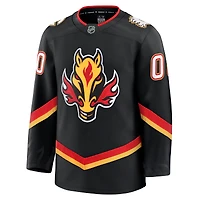 Men's Fanatics White Calgary Flames Away Premium Custom Jersey
