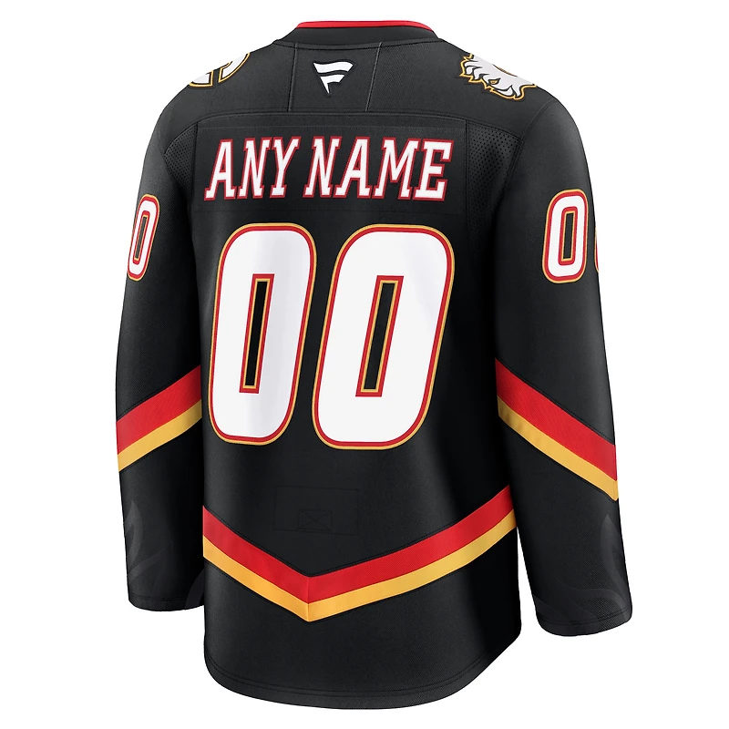 Men's Fanatics White Calgary Flames Away Premium Custom Jersey