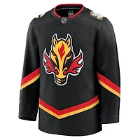 Maillot de remplacement noir Fanatics Calgary Flames Premium pour homme