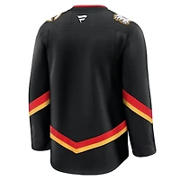 Maillot de remplacement noir Fanatics Calgary Flames Premium pour homme