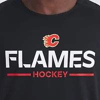 Men's Fanatics Black Calgary Flames Authentic Pro Rink Tech T-Shirt