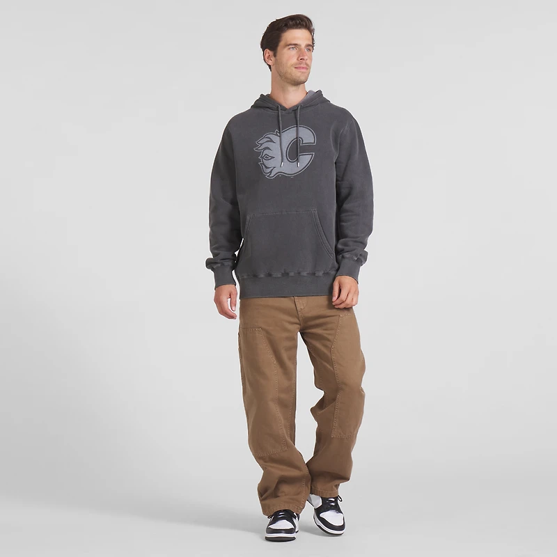 Sweat à capuche noir pour homme Fanatics Calgary Flames fabriqué au Canada