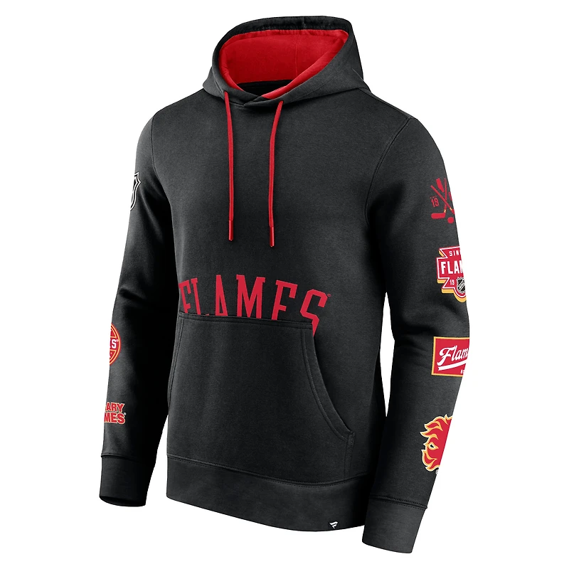 Chandail à capuchon Wild Winner des Flames de Calgary Fanatics pour hommes, noir