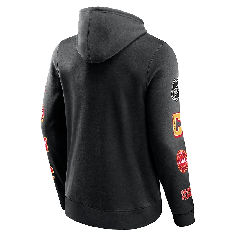 Chandail à capuchon Wild Winner des Flames de Calgary Fanatics pour hommes, noir