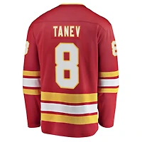 Fanatiques masculins de marque Christopher Tanev Red Calgary Flames Home Breakaway - Maillot joueur
