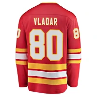 Men's Fanatics Daniel Vladar Red Calgary Flames Home Breakaway Player Jersey